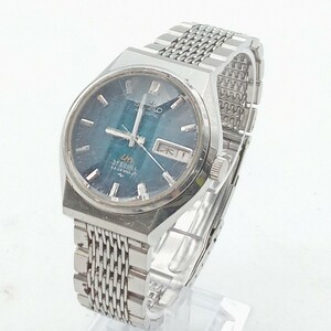 大村2月No.100 可動品 腕時計 SEIKO セイコー 5216-7070 シルバー系 デイデイト 青文字盤 ブランド時計 オートマチック