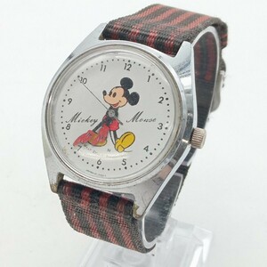 曽我部3月No.64 腕時計 SEIKO セイコー ミッキーマウス 手巻き時計 動作未確認 白文字盤 キャラクター ディズニー Mickey Mouse