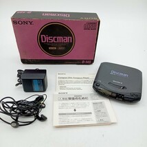 曽我部3月No.82 SONY ソニー Discman ディスクマン ポータブルCDプレーヤー D-145 動作未確認 箱付き 箱・表面汚れ有 _画像1