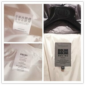 最高級13万※EU製プレミアムダウン★イタリア・ミラノ発*BOLINI*ブラックライン※designer・超防寒・ダウンジャケット ・44/S※白の画像4