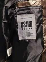 最高級EU製※プレミアムダウン★イタリア・ミラノ発*BOLINI*ブラックライン※超防寒・ゴールデンシルバー・ダウンジャケット・48/L_画像3