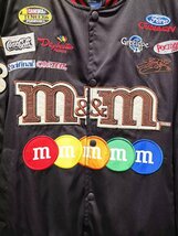 限定品※定価8万◆イタリア・ローマ発*ROBERT CAVANI/ロベルトカバーニ・m&m's*豪華刺繍・ワッペン・スタジアムジャンパー/Lサイズ・黒_画像5