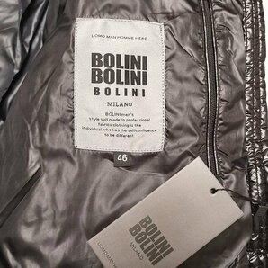 最高級※プレミアムダウン★イタリア・ミラノ発*BOLINI*ブラックライン※designer・超防寒・ダウンジャケット・46/M*黒の画像6