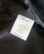 最高級16万◆イタリア・ミラノ発*BOLINI*ブルーラベル※セレブdesigner イタリアン牛革使用・レザージャケット・ライダース・46/M_画像6