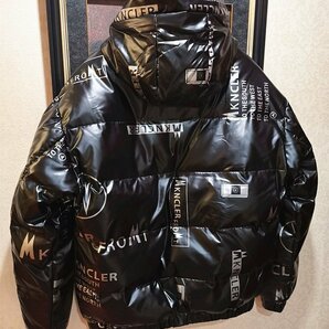 最高級13万※EU製プレミアムダウン★イタリア・ミラノ発*BOLINI*ブラックライン※designer・超防寒・ダウンジャケット ・46/M※艶黒の画像5