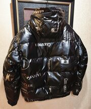 最高級13万※EU製プレミアムダウン★イタリア・ミラノ発*BOLINI*ブラックライン※designer・超防寒・ダウンジャケット ・46/M※艶黒_画像5