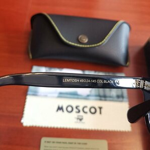 名作モデル☆新品☆ MOSCOT モスコット LEMTOSH レムトッシュ ウェリントン眼鏡 メガネ ・ジョニーデップ愛用モデル・黒の画像9