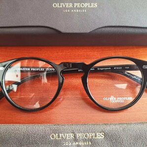 高級*イタリア製★「OLIVER PEOPLES/オリバーピープルズ」伝説の大人気作・OV5186・ボストン・メガネフレーム・黒の画像3