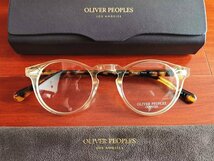 伝説のモデル*イタリア製★「OLIVER PEOPLES/オリバーピープルズ」・GREGORY PECK -OV5186 ボストン・メガネフレーム /鼈甲/クリア眼鏡_画像3