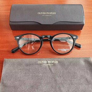 高級*イタリア製★「OLIVER PEOPLES/オリバーピープルズ」伝説の大人気作・OV5186・ボストン・メガネフレーム・黒の画像1