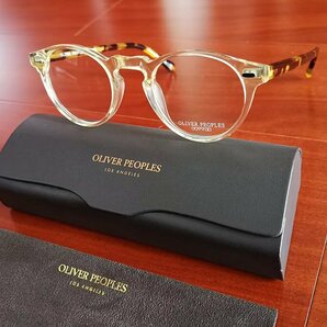 伝説のモデル*イタリア製★「OLIVER PEOPLES/オリバーピープルズ」・GREGORY PECK -OV5186 ボストン・メガネフレーム /鼈甲/クリア眼鏡の画像6