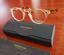 伝説のモデル*イタリア製★「OLIVER PEOPLES/オリバーピープルズ」・GREGORY PECK -OV5186 ボストン・メガネフレーム /鼈甲/クリア眼鏡_画像6