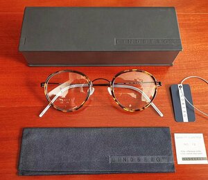 最高峰メガネ※定価7万※デンマーク製*LINDBERG・リンドバーグ MDSCA AIR TITANIUM※医療用チタン使用・セレブ愛用・鼈甲・メガネフレーム