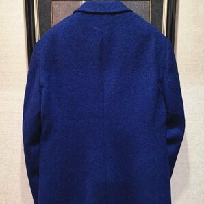 今節※最上級EU製7万◆イタリア*ミラノ発*BOLINI*高級セレブdesigner* ネイビー・イタリアン高品質wool テーラードジャケット46/Mサイズの画像5