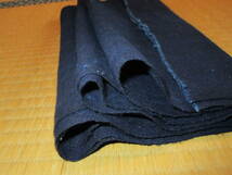【昔古布】大正期の　藍染手織木綿　無地１幅　(長２０８)　中厚　(リメイク材料・襤褸BORO)_画像3