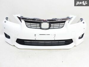 LEXUS レクサス 純正 ZWA10 CT200h CT 前期 ノーマル フロント バンパー 白パール系 グリル フォグ付き 52119-WY010 即納