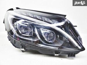 メルセデスベンツ 純正 W205 Cクラス 前期 LED 2連 2眼 プロジェクター ヘッドライト ヘッドランプ 右 右側 A205 906 07 05 即納