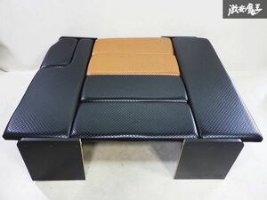 社外品 200系 ハイエース ワゴン GL用 ベットキット レザー キルティング マット 木製 土台 セット 車中泊 キャンプ アウトドア 即納