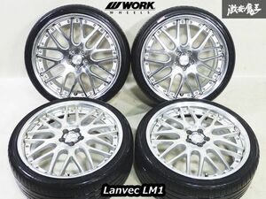 ●WORK ワーク Lanvec ランベック LM1 19インチ 8J ＋48 5H 5穴 PCD100 ホイール 2019年 タイヤ 4本セット プリウス 86 BRZ フォレスター