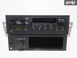 トヨタ 純正 1DIN+1DIN カセットデッキ テープデッキ ラジオデッキ オーディオ PN-9705V 86290-90B03 即納