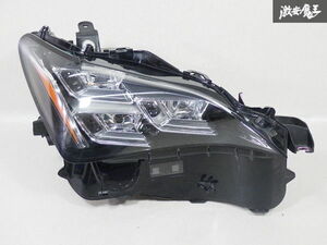 レンズ面綺麗 レクサス 純正 ASC10 AVC10 RC RC-F 前期 3眼 LED ヘッドライト ヘッドランプ 右 右側 運転席 KOITO 24-64 打刻:R6 即納