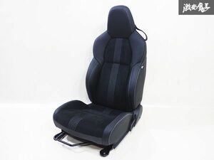 美品!! ホンダ 純正 JW5 S660 フロント ハーフレザー シート 座席 左 左側 助手席側 黒 ブラック系 白 ホワイトステッチ 即納