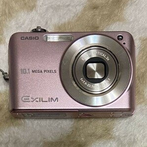 KB1307【動作確認済】CASIO カシオ EXILIM EX-Z1050 ピンク コンパクトデジタルカメラ デジカメ バッテリー2個 SDカード ケース付き 中古の画像2