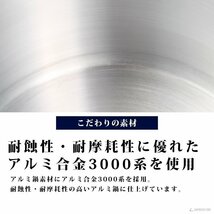 【新品】KIPROSTAR 業務用 アルミ半寸胴鍋 プレミア 30cm 両手鍋 寸胴鍋 アルミ鍋 業務用鍋_画像7