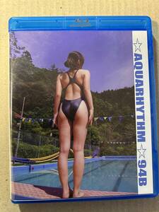  aqua rhythm AQUARHYTHM 94B Blue-ray .. swimsuit records out of production goods high leg Saturday and Sunday month Gold discount coupon equipped!!