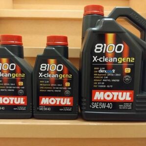 MOTUL モチュール 8100 X-clean gen2 5w40 1L 2缶 2本 5L 1缶 1本 (合計７L）エックス クリーン ジェン２ 正規品の画像1