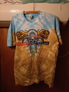 90s タイダイ Tシャツ ビンテージ バンドT bob dylan ボブディラン vintage ロックT brockum フルーツオブザルーム usa製 古着 レア 希少