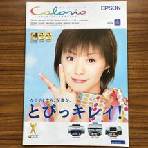 エプソン　カラリオ・プリンタ総合カタログ　2004年　松浦亜弥_画像1