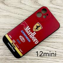 マールボロ フェラーリ iPhone 12 mini ケース F1 Ferrari マルボロ プロスト アレジ シューマッハ スマホ_画像1