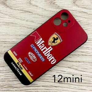 マールボロ フェラーリ iPhone 12 mini ケース F1 Ferrari マルボロ プロスト アレジ シューマッハ スマホ