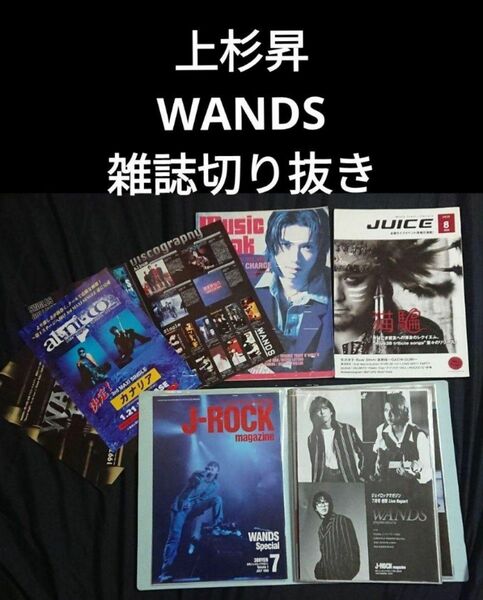 WANDS 上杉昇 雑誌切り抜き 貴重 フライヤー フリーペーパー ワンズ 初期 