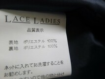 LACE LADIES パーティードレス 総レース ワンピース　Lサイズ　ネイビー　レースレディース_画像5