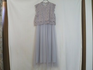 未使用タグ付　 lutique ルティーク　レース×チュールワンピース