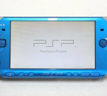 jz28■SONY◆PSP本体◆PSP-3000◆動作品◆バイブラント・ブルー◆一部難あり◆バッテリー交換済み(互換品)◆PlayStation Portable◆ソニー_画像2