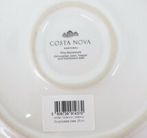 jz21■未使用品◆COSTA NOVA◆スープパスタプレート◆2色4枚セット◆ターコイズ◆ホワイト◆コスタノバ◆中皿◆洋食器◆カレー・パスタ等に_画像9