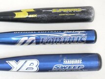 jy74■軟式野球用金属バット◆8本セット◆70cm～84cm◆ミズノ◆SSK◆ZETT◆ヤードバーズ◆YB◆FORTIUS◆SUPER PRO◆SWING MAX◆SWEEP 他_画像2