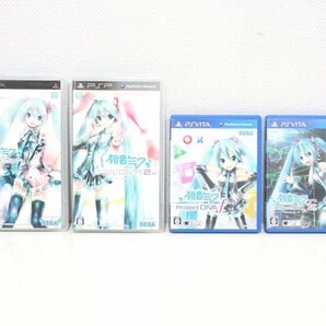 jz29■ゲームソフト◆初音ミク Project DIVA＋2nd＋f＋f 2nd◆4本セット◆PSP用ソフト◆PS Vita用ソフト◆SEGA◆セガの画像1