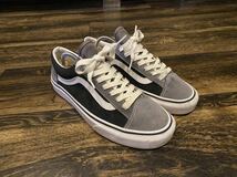 格安 USA企画 Vans Style 36 old skool us8.5 26.5cm バンズ オールドスクール スエード アメリカ sk8 スニーカー グレー ブラック 黒 靴_画像1