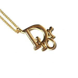 Christian Dior Vintage Gold Tone Necklace ディオール クリスチャンディオール ヴィンテージ ロゴ ゴールド ヴィンテージネックレス