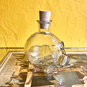 KEFLA DEPOSE Vintage Pig Glass Bottle 0.2L 豚 ブタ ヴィンテージ ガラス ガラスボトル 置物 オブジェ