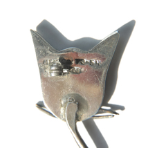 Vintage Mexico Silver 925 Cat Pin Brooch　ヴィンテージ　メキシカンジュエリー　ブローチ　猫_画像7