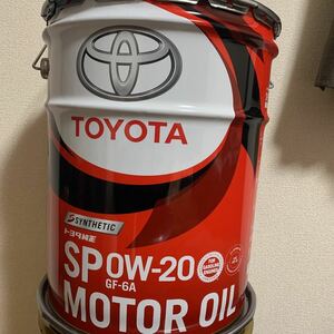 トヨタ純正 0W-20 エンジンオイル TOYOTA トヨタ 