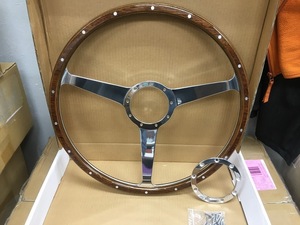  custom aluminium billet classic wooden steering wheel steering wheel 9 hole 43φ 17 -inch Budnik Moto litarekala Boyds hole less 2D