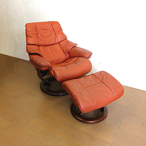 EKORNES/エコーネス ストレスレスチェア+オットマン 「レノ」 Mサイズ  北欧/本革パーソナルチェア/リクライニングチェアの画像3