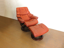 EKORNES/エコーネス ストレスレスチェア+オットマン 「レノ」 Mサイズ 　北欧/本革パーソナルチェア/リクライニングチェア_画像3