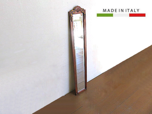 イタリア製　アールヌーヴォー様式ウォールミラー　　クラシックミラー/壁掛けミラー/姿見/鏡/ドレッサー
